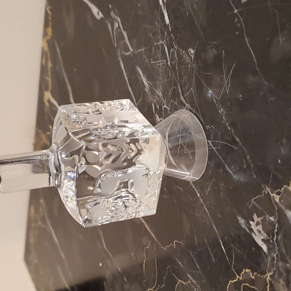 NWT Alef Judaica 100% Crystal Chanukah Dreidel Vintage 1990's & Original Box - Picture 8 of 12